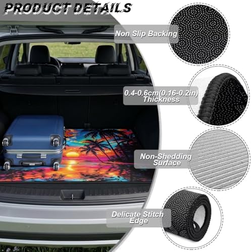 Mushroom Raccoon Universal Car Trunk Mat, Waterproof Cargo Liner - Image 6
