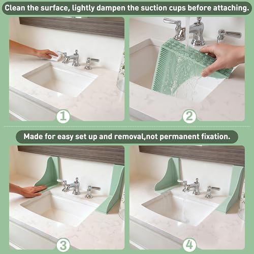 Roslim No-Adhesive 2-Pack All-Silicone Shower Splash Guard - Image 5