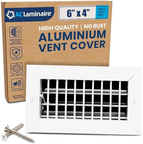 6" x 4" Duct Hole Adjustable Vent Cover by ACLAMINAIRE