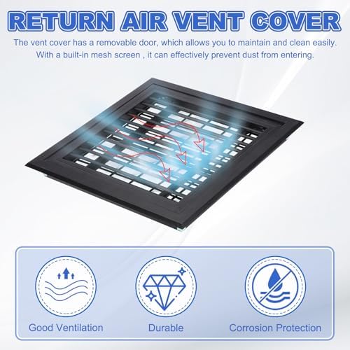PATIKIL 14x14 Inch Plastic Ventilation Grille, Return Air Vent Cover Removable - Image 4