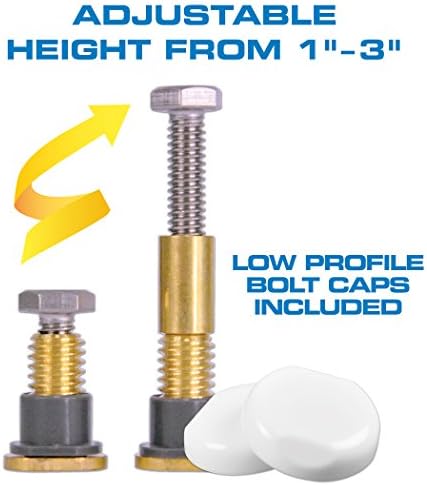 Danco Zero Cut Toilet Mounting Bolts, Adjustable Installation Screws - Image 4