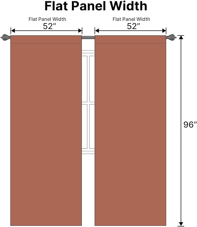 H.VERSAILTEX Blackout Curtains Thermal Insulated Window Treatment Panels Room - Image 7
