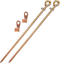 Portable Grounding Rod, Oval-eye Ground Bar by FarmEquipment