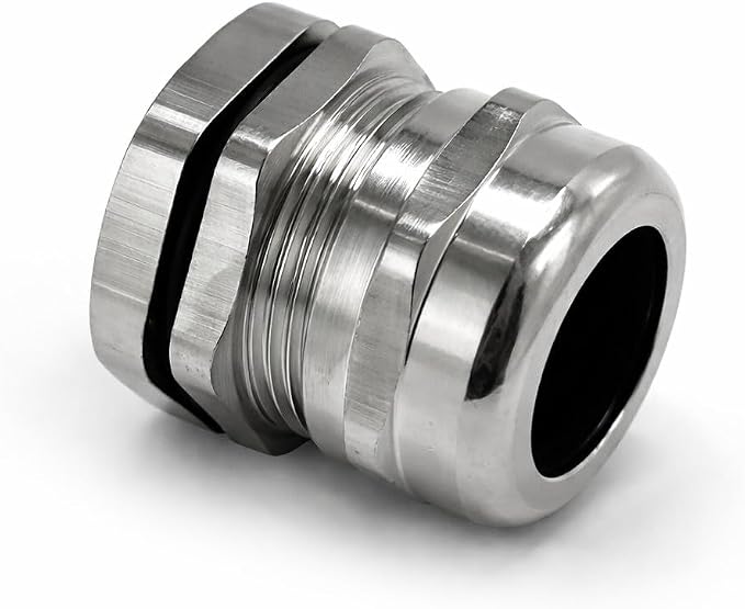 3/4" NPT Brass Cable Gland, Metal Cord Grip Strain Relief - Image 2