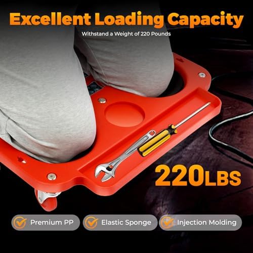 Rolling Knee Pad with Wheels & Tool Tray - Image 5