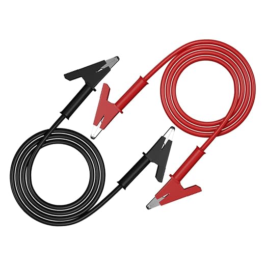 2pcs Alligator Clips Electrical Test Lead Dual Ended Crocodile Jumper Wire - Image 2