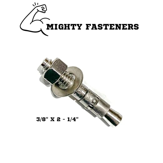 Mighty Fasteners Wedge Anchors – Heavy-Duty 304 Stainless Steel Expansion Bolts - Image 2