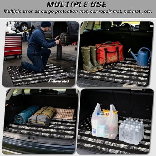 ELEQIN Camo American Flag SUV Cargo Liner Trunk Mats - Image 3