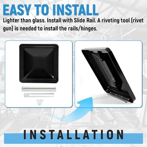 HECASA 14" 2Pcs RV Roof Vent Cover Compatible - Image 6