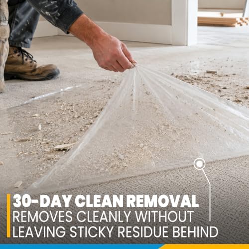 ZIP-UP 36" x 500' Carpet Protection Film, Self Adhesive, Easy Installation - Image 5