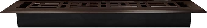 Decor Grates AJH212-RB Oriental Floor Register, 2x12 Inches, Rubbed Bronze - Image 3