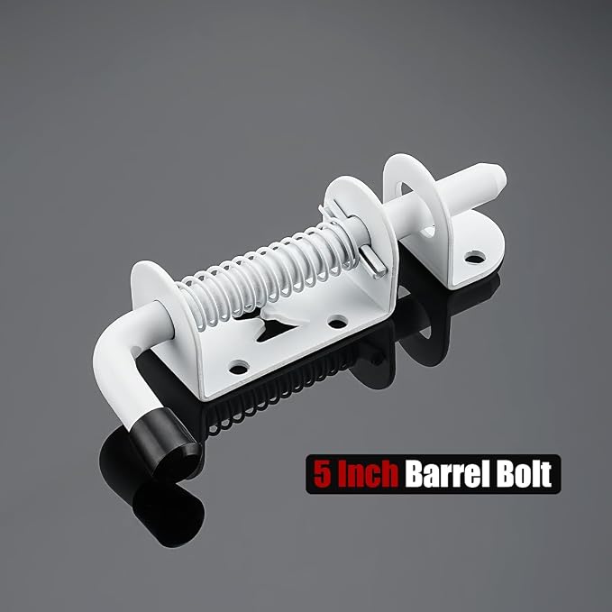 JQK Spring Loaded Latch Pin, 304 Stainless Steel Barrel Bolt Thickened 2mm Door - Image 4