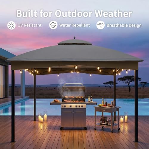 10' x 12' Gazebo Canopy Replacement Top, Cover Only - Image 4