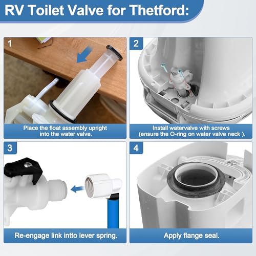13168 Upgraded RV Toilet Water Valve Kit - Image 6