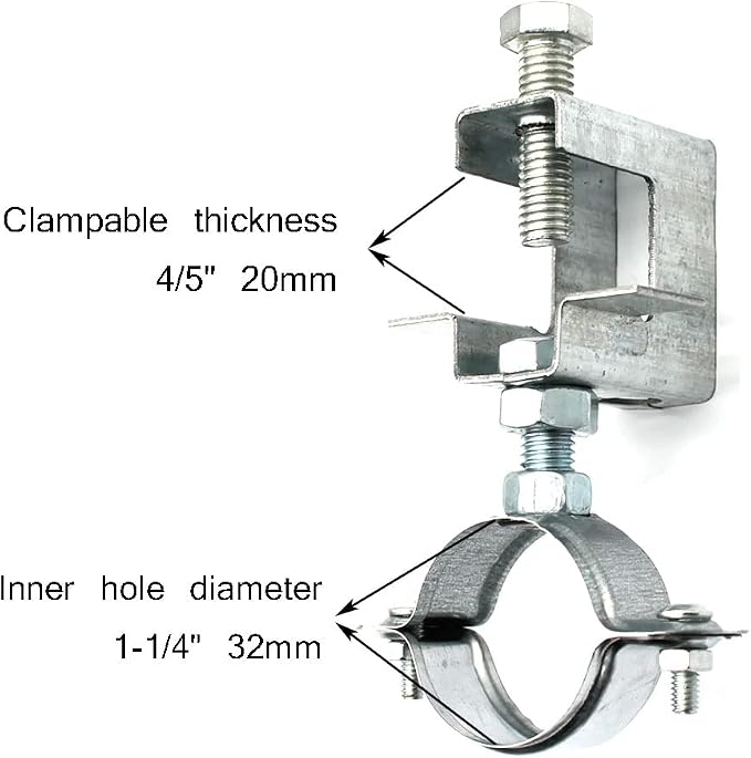 Conduit Hanger with Beam Clamp & Pipe Support Bracket - Image 6