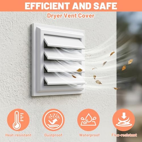 4 Pack Dryer Vent Flap Cover Replacement Exhaust Vent Covers Panel - Image 5