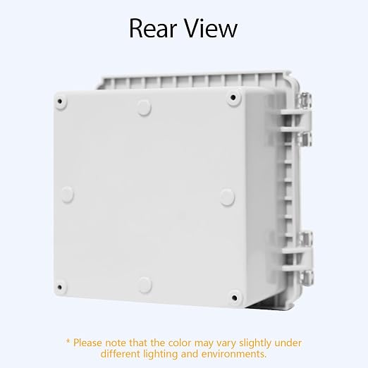 Electrical Box, IP67 Waterproof Hinged Clear Cover Stainless Steel Latch - Image 6