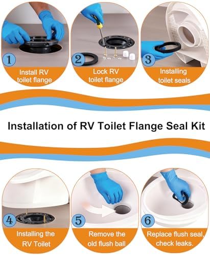 RV Toilet Seal and 3" Socket Floor Flange Kit - Image 5