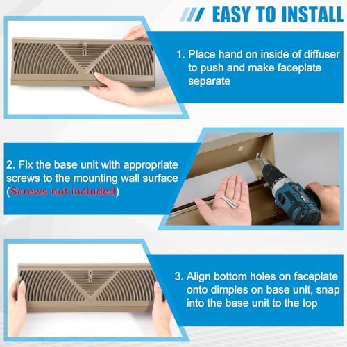 Yaocom 10 Pack Baseboard Register Vent 18 Inch Air Vent Covers - Image 4