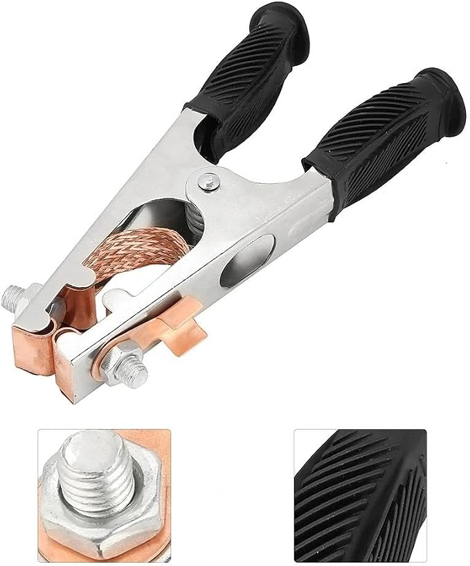 2PCS Welding Ground Clamp, 500A Grounding Electroplated Earth Clip | Copper - Image 8