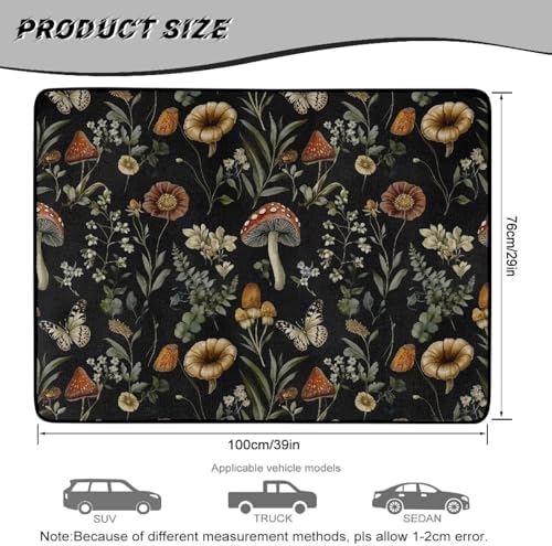 Floral Mushroom Beach Trunk Mat 29"x39" - Image 7