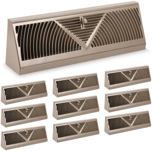 Yaocom 10 Pack Baseboard Register Vent 18 Inch Air Vent Covers by Yaocom