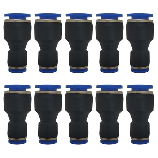 zjxed 1/4" OD x 3/8" OD Pneumatic quick Connector Push to Connect fittings by ROZESAZZ