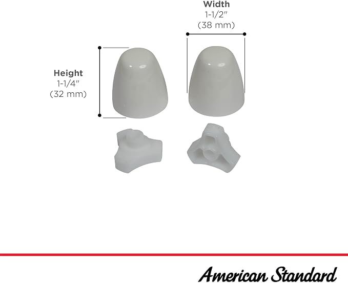 American Standard 7381148-200.0200A Bolt Cap Kit, EZ Install Toilets-White - Image 2