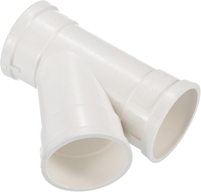YOKIVE 1 Pcs Wye Pipe Fitting, Y-Shape PVC Splitter Pipe Hose Connector by YOKIVE