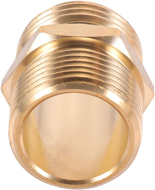 3/4”GHT Male x 3/4”NPT Male Connector, Brass Garden Hose Adapter, Brass Garden - Image 4