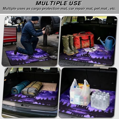 Purple Witch Castle Trunk Mat Universal Waterproof Cargo Liner Heavy Duty - Image 3