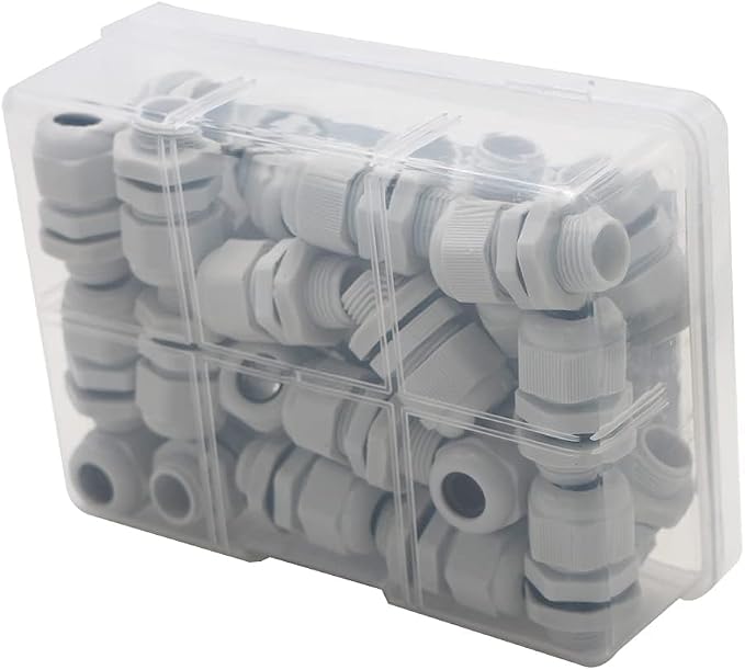 30-Pack 3/8" NPT Cable Glands, IP68 Waterproof Nylon PA66 Strain Relief Cord - Image 9