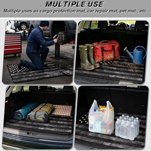 Black American Flag Universal Cargo Liner 29"x39" - Image 3