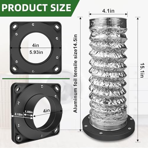 Magnetic Dryer Vent Connector Kit, DV180 Airtight Seal - Image 2