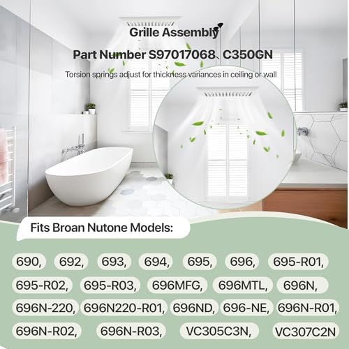 C350GN Bathroom Plastic Grille Cover - Image 4