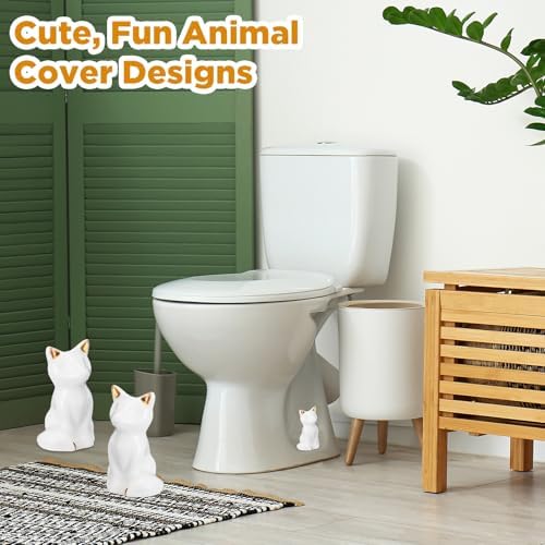 FillTouch Toilet Bolt Covers, Decorative Ceramic Caps - Image 6