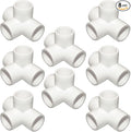 1-1/4“ Tee PVC Fitting 4 Way Elbow Connector, Furniture Grade 90 Degree Elbow by ANPTGHT