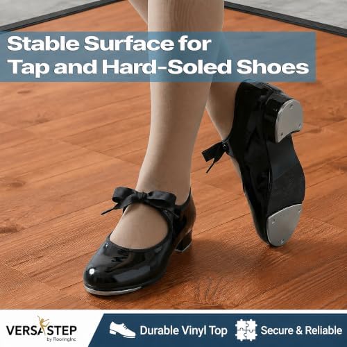 Flooring Inc's 3/8" Thick Interlocking Lightweight Plastic Practice Dance Floor - Image 7