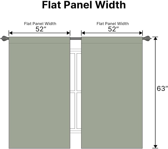 H.VERSAILTEX Blackout Curtains Thermal Insulated Window Treatment Panels Room - Image 7