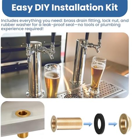 Brass Drip Tray Drain Assembly - Image 5