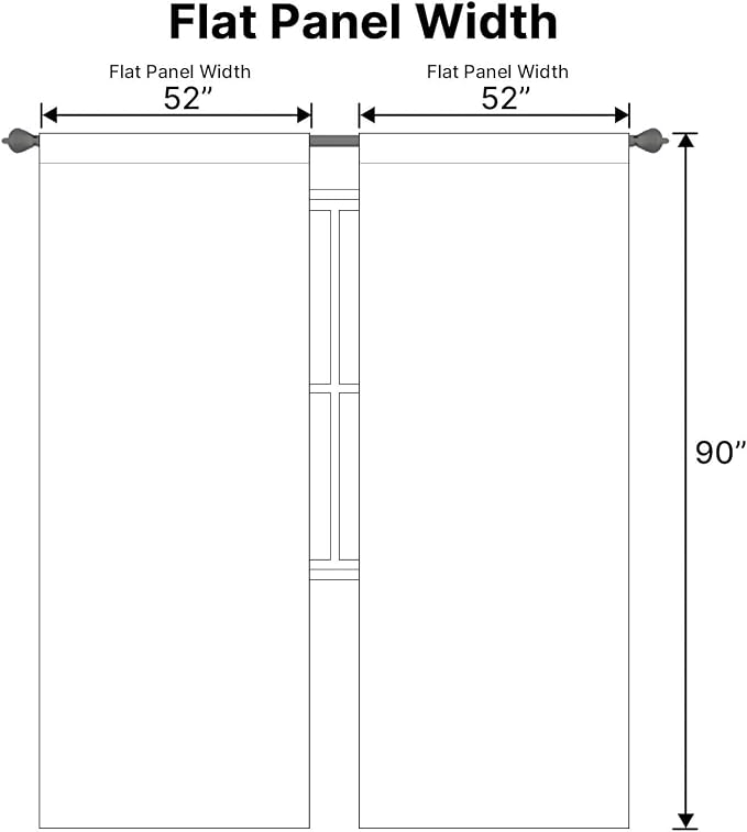 H.VERSAILTEX Back Tab White Curtains 90 Inch Long - Image 6