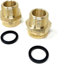 Cascada Lead-Free 1/2" G Thread Female to NPT Male Adapter | Brass Pipe Fitting by CascadaShowers