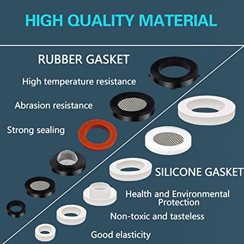 KEZE 24 Sizes Plumbing Washers Assorted Kit 165 PCS Garden Hose Washer Rubber - Image 6
