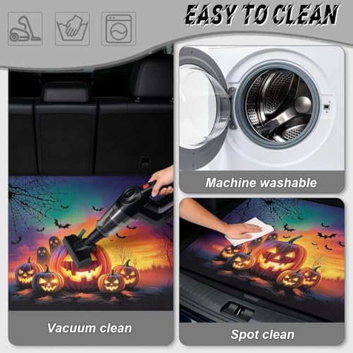 Sunset Pumpkin Universal Car Trunk Mat, Waterproof Cargo Liner - Image 5