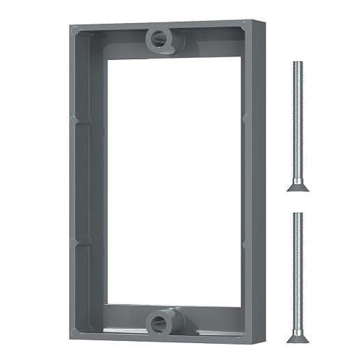 ABS 1/2 Inch Outlet Box Extender, Single Gang, 1 Pack | Single Gang Outlet Box by Unknown