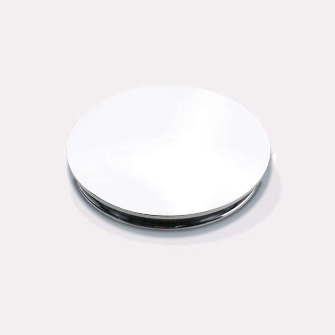 Bathroom Sink Pop Up Drain Without Overflow, Large Cap, Polished Chrome - Image 8