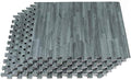 Forest Floor 3/8 Inch Thick Printed Foam Tiles, Premium Wood Grain Interlocking by WeSellMats
