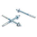 1/4" x 3-1/4" Concrete Anchors 1/4 inch Wedge Anchors Bolts Zinc Plated by HROMIGRY