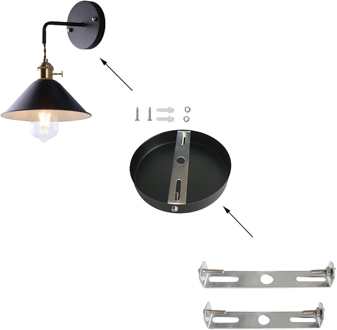 8Pieces Light Fixture Mounting Bracket Crossbar Kit - Image 3