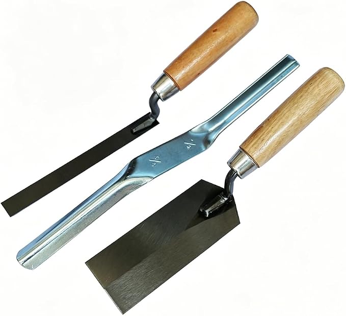 3 Pack Trowels Set, Mortar Repair and Masonry Tools by Luckincolt